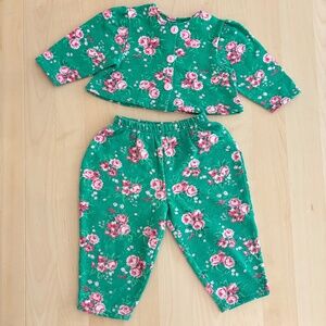 AWESOME vintage floral Banana Split set 24M